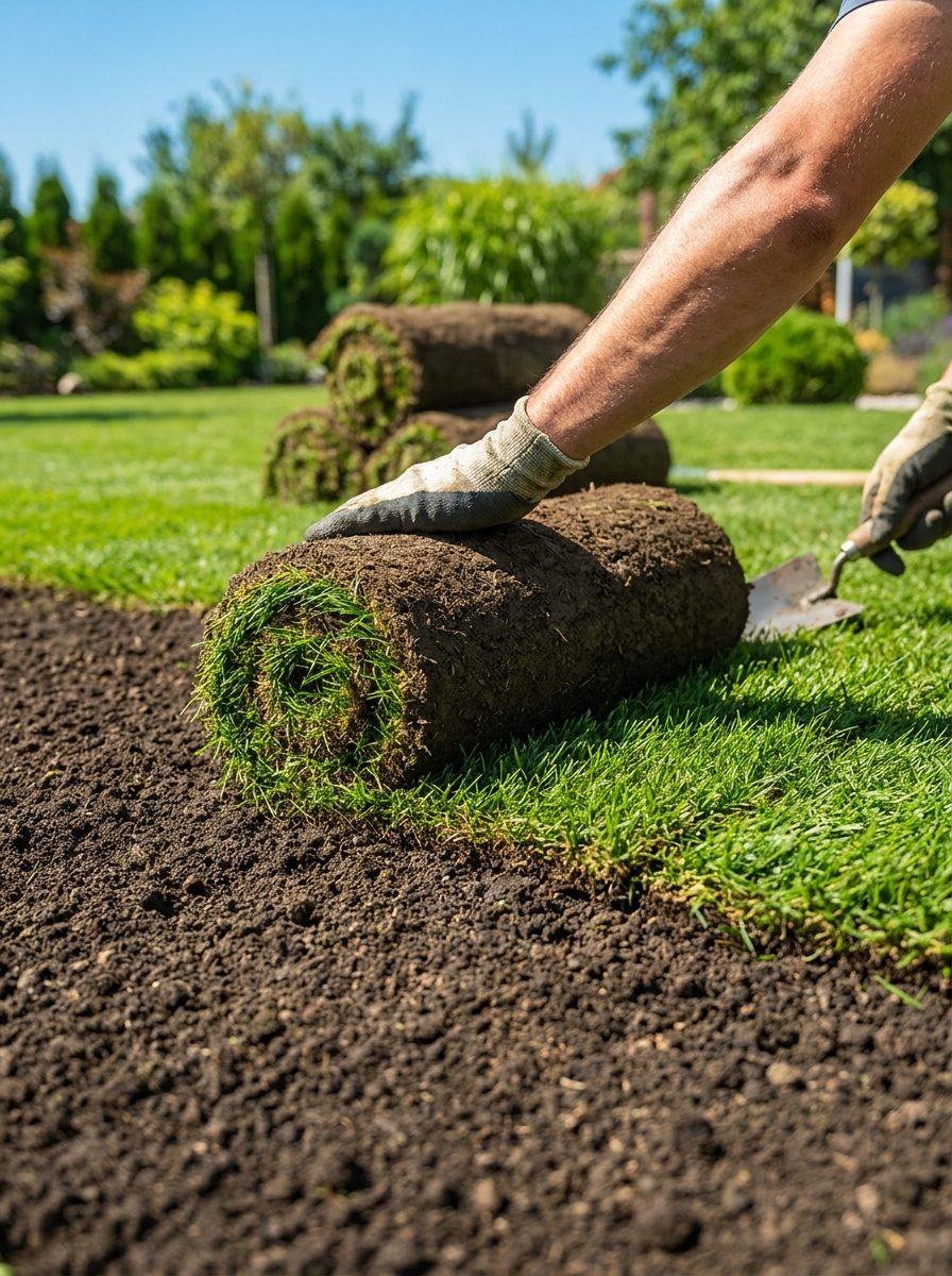 Sod installation by JB Landscaping