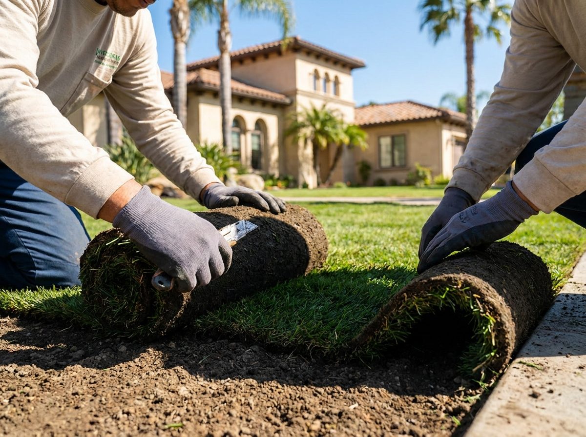 Sod installation by JB Landscaping